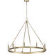 Carruth 8 Light 36 inch Modern Gold Chandelier Ceiling Light